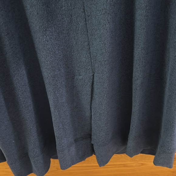 Blue Hooded Open Front Cardigan size 1X - Picture 7 of 8